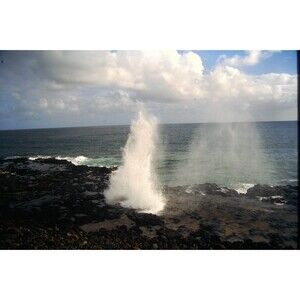 Original 1996 35mm Slide, "Wild Surf", Kauai, Hawaii